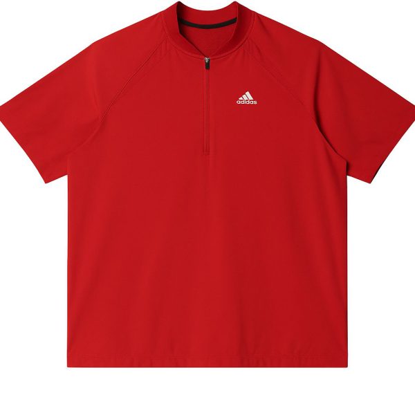 Adidas Rood Half-Zip Sportshirt