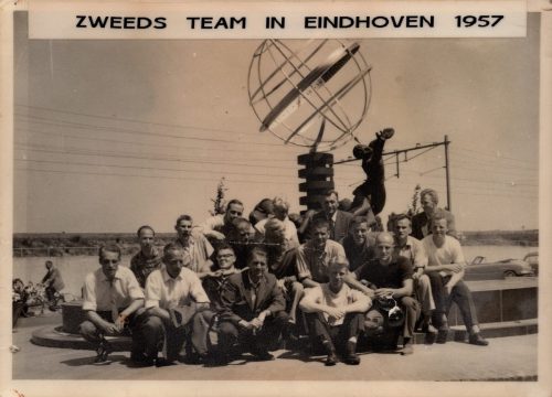 Bezoek van Zweeds team 1957